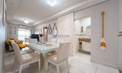 Apartamento à Venda em Praia Grande, 3 quartos,4 banheiros, 2 vagas e Vista Mar