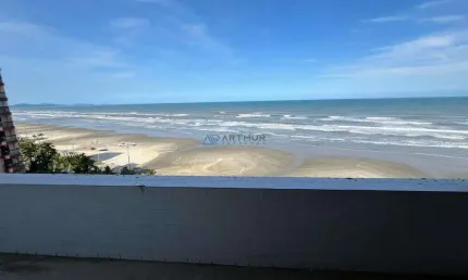 Apartamentos à venda em praia grande com 3 dorm, 1 suíte, frente mar no caiçara