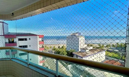 Apartamento à venda em Praia Grande com vista mar com 1 dormitório e 1 vaga