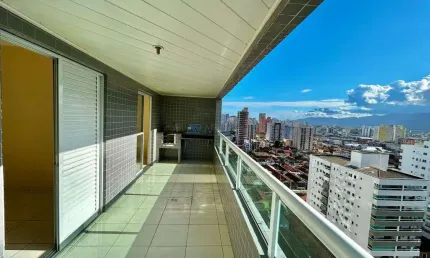 Apartamento à venda em praia grande, 3 dormitórios andar alto e lazer completo