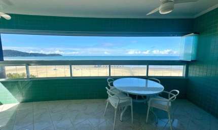 Apartamento à venda em Praia Grande 3 dormitórios - Frente Mar - Mobiliado