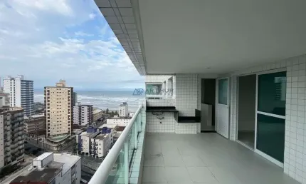 Apartamento à venda em praia grande no caiçara, 2 suítes, 1 vaga e 80m²