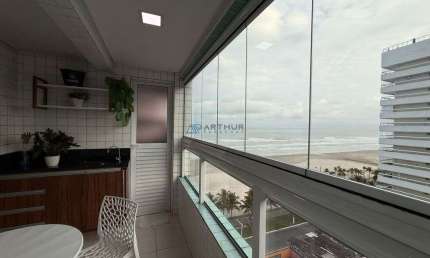 Apartamento à venda em Praia Grande 1 dormitório - Vista Mar