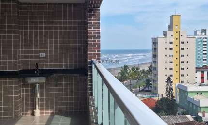 Apartamento à venda em Praia Grande com vista mar no Jardim Real