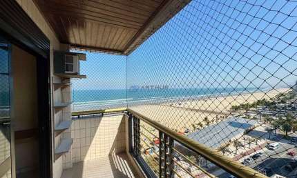Apartamento à venda em Praia Grande, 2 quartos sendo uma suíte com vista Mar