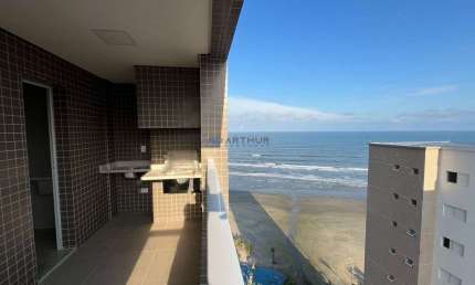 Apartamento à Venda Vista Mar em Praia Grande com 2 quartos e 2 vagas