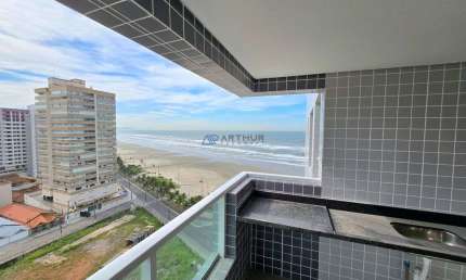 Apartamento à venda em Praia Grande com 3 dormitórios, com vista mar e lazer