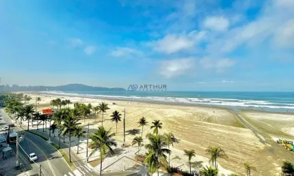 Apartamento à venda em praia grande frente mar com 1 dormitório na guilhermina