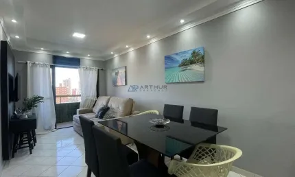 Apartamento  à Venda em Praia Grande com 1 quarto, 1 banheiro, 1 vaga e 56m²