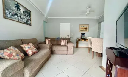 Apartamento em praia grande, canto do forte com 2 quartos, 1 suíte, 82m²