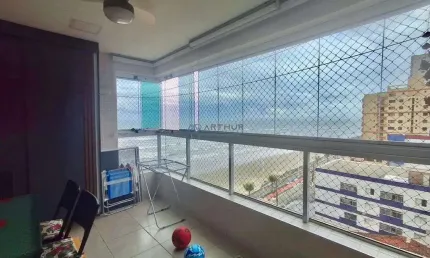 Apartamento à venda em Mongaguá com Vista Mar de 2 quartos, 2 banheiros e 1 vaga