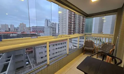 Apartamento à venda No Boqueirão em Praia Grande, 1 dorm. com suite