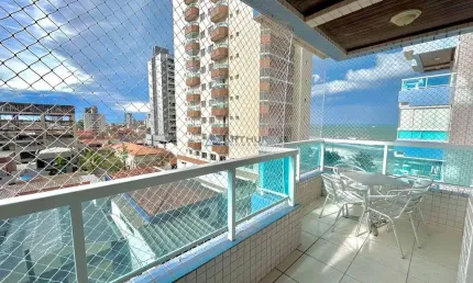 Apartamento à venda em Praia Grande com 1 quarto com vista mar