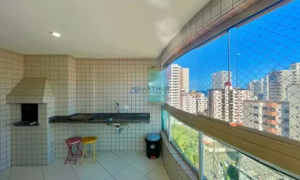 Apartamento Mobiliado à Venda em Praia Grande de 2 quartos, 3 banheiros, 2 vagas
