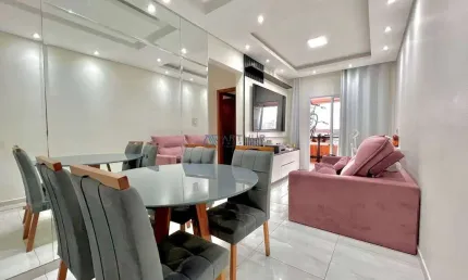 Apartamento à vende em praia grande com 2 dormitórios sendo 1 suíte e 1 vaga