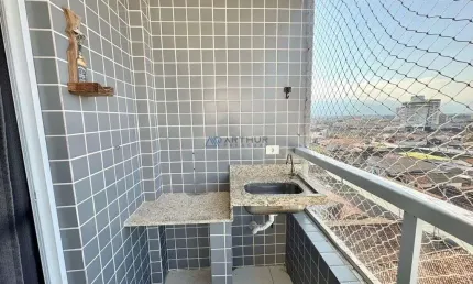Apartamento à venda em Praia Grande no bairro Mirim com 1 Dormitório