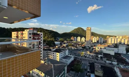 Apartamento à venda em praia grande no boqueirão com 2 dormitórios e lazer