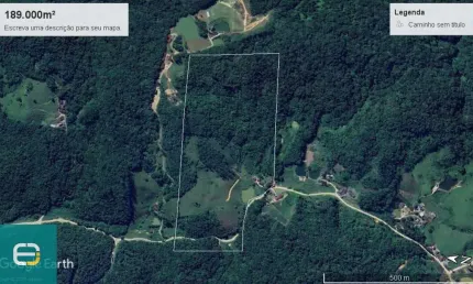 Chácara / sítio à venda na wundervald, 0000001, Wunderwald, Pomerode, 189000 m2 por R$ 825.000