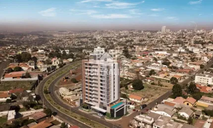 Apartamento com 3 dormitórios à venda,77.00 m , uvaranas, ponta grossa - pr