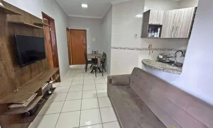Apto 1 dorm, 40m², 1 vaga, lazer completo, no Boqueirão em Praia Grande