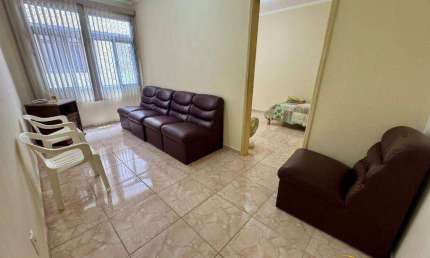 Apto de 1 dormitório, 42m², mobiliado, Forte em Praia Grande SP.