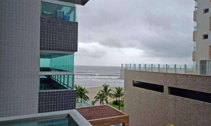 Apartamento novo  de 02 dormitórios, sendo 01 suíte, varanda gourmet, prédio frente mar - Praia Grande