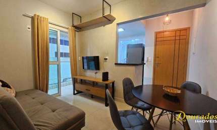 Apto Garden 1 dormitório , 53m², mobiliado no Forte em Praia Grande SP.