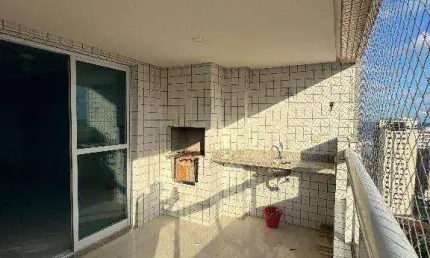 Apto de 2 dorm(s), sendo 2 suítes e 1 lavabo, vista mar na aviação em praia grande sp.