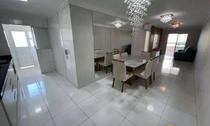 Apartamento de 3 quartos, sendo 02 suítes,  02 vagas, No Boqueirão em Praia Grande - SP.