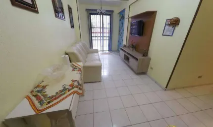 Apartamento de 2 dormitórios, com quintal garden, perto da praia da aviação em praia grande sp.