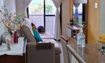 Apartamento com 1 dormitório à venda, 52 m² por r$ 275.000 - guilhermina - praia grande/sp