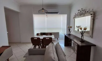 Apto 2 dorm(s), sendo 1 suíte, com sacada,  1 vaga, na Guilhermina em Praia Grande - SP