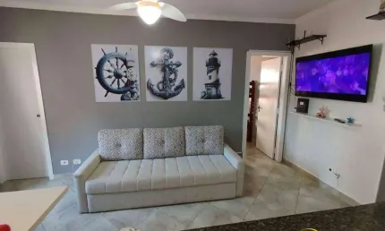 Apartamento com 2 dormitórios, 51 m² - venda por R$ 275.000,00 ou aluguel por R$ 2.500,00/mês - Aviação - Praia Grande/SP