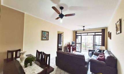 Apto de 2 dormitórios mobiliado, com vista mar, 72m², na ocian em praia grande sp.