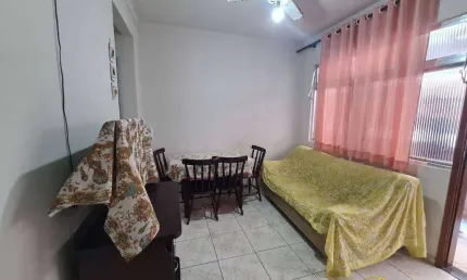Apto de 2 dormitórios mobiliado, vista mar na aviação em praia grande sp.