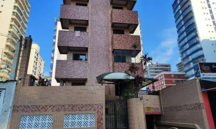 Apto de 01 dormitório com sacada, 1 vaga, 44m², na tupi em praia grande sp.