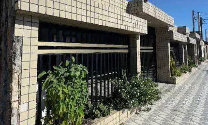 Casa  térrea em condominio, porteira fechada com 1 dormitório na tupi em praia grande sp