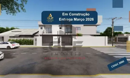 Casa sobrado em construção na cidade de itapema/sc, no bairro alto são bento, com 69,20m², 2 suítes e 1 vaga de garagem. ótimo investimento!