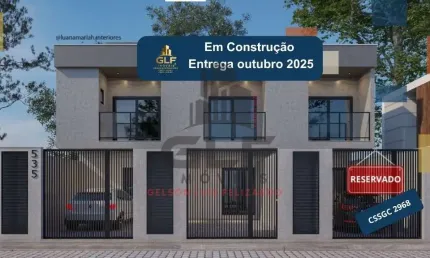 Casa sobrado geminado à venda em itapema/sc no bairro alto são bento, com 2 suítes e 1 vaga de garagem. bem localizada a 1.200 metros do mar