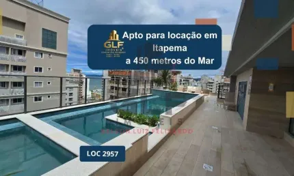 Apartamento semi mobiliado para locação a 450m do mar em itapema/sc bairro morretes, 3 dormitórios sendo 1 suíte e área de lazer completo na cobertura