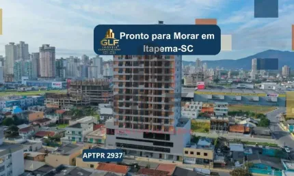 Apartamento novo e pronto para morar na cidade de itapema/sc no bairro morretes, com 2 dormitórios e 1 vaga de garagem, com lazer completo.