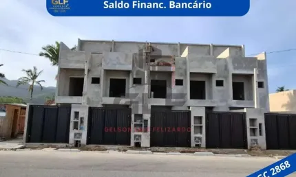 Casa Sobrado em Construção em Itapema/SC no Sertão do Trombudo, com 90m², 2 suítes e 1 vaga de garagem. 35m² de terraço