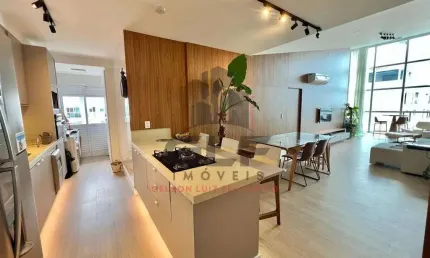 Apartamento mobiliado de alto padrão em itajaí/sc, bairro praia brava, com 3 quartos, sendo 1 suíte.