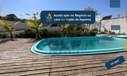 Chácara a venda na cidade de itapema/sc no bairro sertão do trombudo, com 940 m². casa semi mobiliada com 2 quartos, piscina e mesa de sinuca.