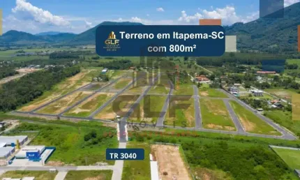 Terreno a venda na cidade de itapema/sc no bairro morretes, com metragem de 400 m² condições de pagamento 700mil avista ou 370mil cada um separado