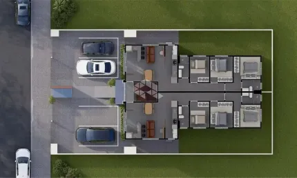 Apartamento térreo com 3 dormitórios na praia da pinheira - palhoça/sc