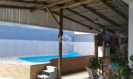 CASA COM 3 DORMITÓRIOS/QUARTOS,1 SUÍTE, E UMA VAGA DE GARAGEM, EM  PALHOÇA SC, BAIRRO PASSAGEM DO MACIAMBÚ À VENDA POR R$360.400,00