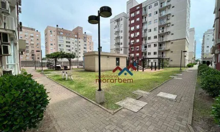 Apartamento com 2 dormitórios à venda, 55 m² por r$ 212.000 - fátima - canoas/rs