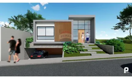 Casa linear com 3 suítes no condomínio estrela alta