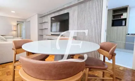 Apartamento para comprar com 3 quartos ( 1 suíte ), reformado, 135m², andar alto no itaim bibi